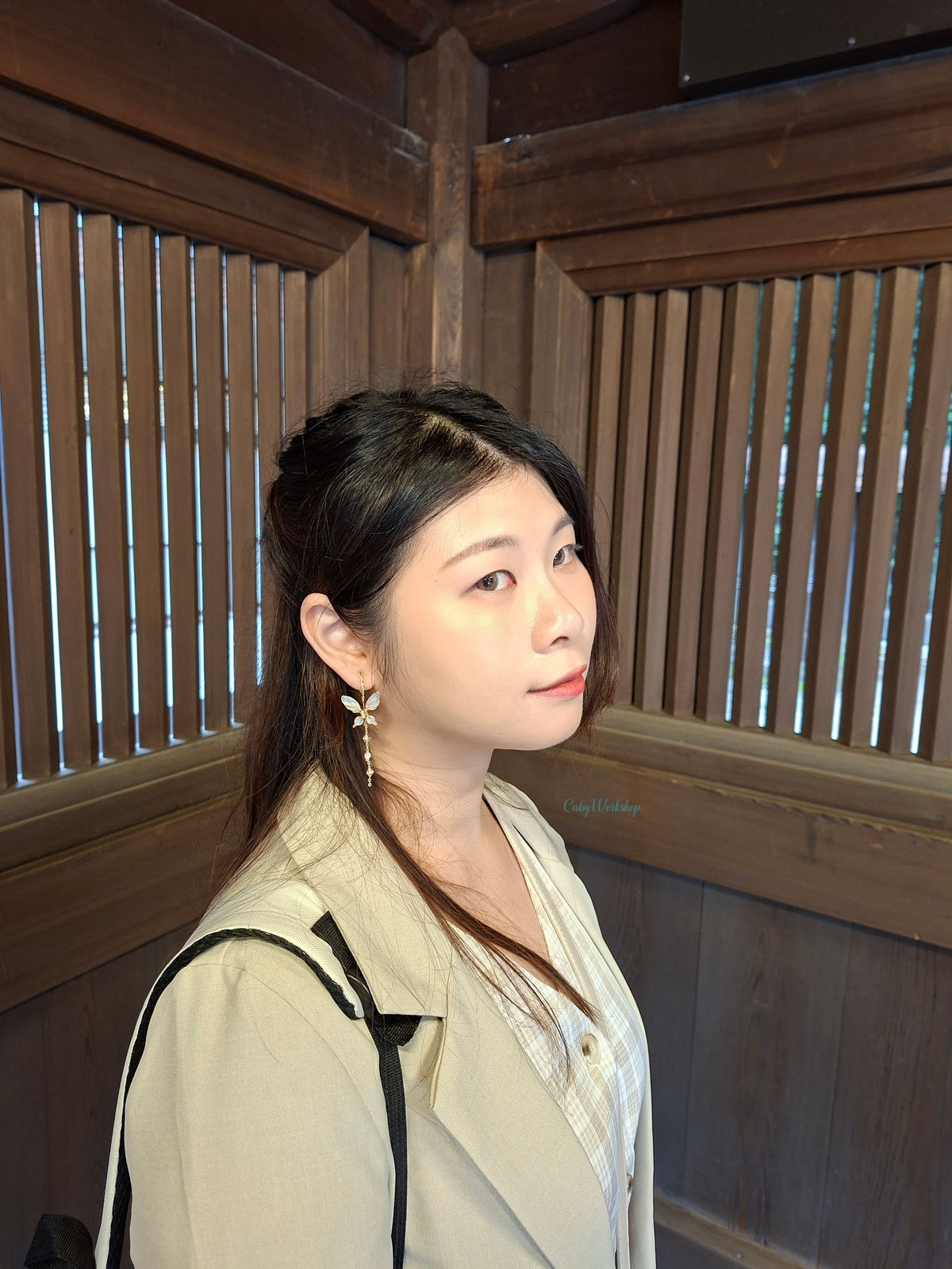 蝴蝶系列｜蝶光幻夢•碎金流蘇｜耳環