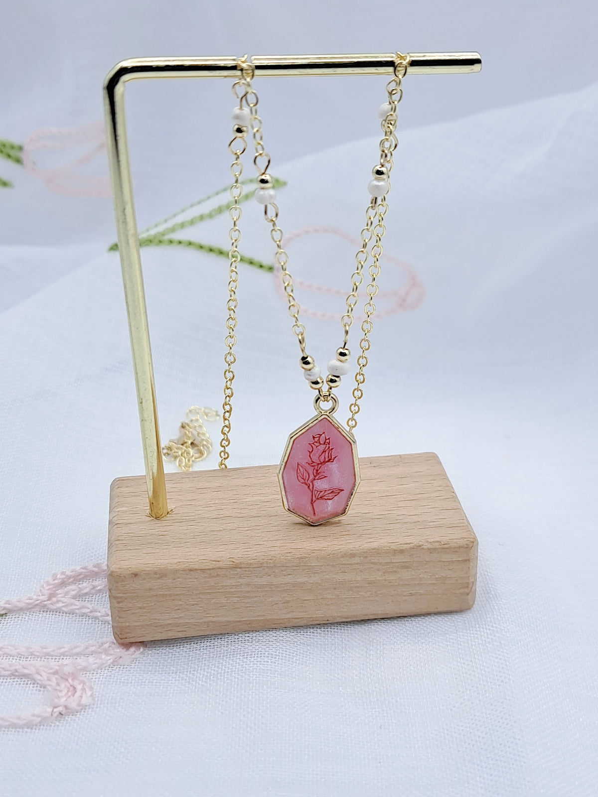 薔薇窗影｜項鍊（限量素材）